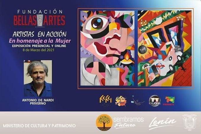 Mostra in presenza e Online organizzata dalla Fundaciòn Bellas Artes, 20212, Ecuador