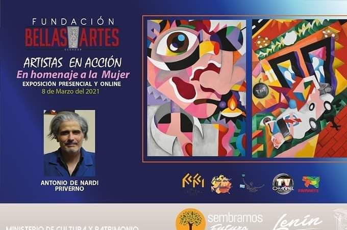 Mostra in presenza e Online organizzata dalla Fundaciòn Bellas Artes, 20212, Ecuador